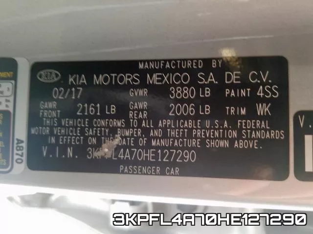 3KPFL4A70HE127290 фото 2