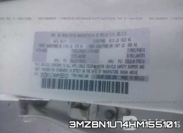 3MZBN1U74HM155101 фото 10