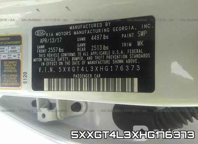 5XXGT4L3XHG176373 фото 9