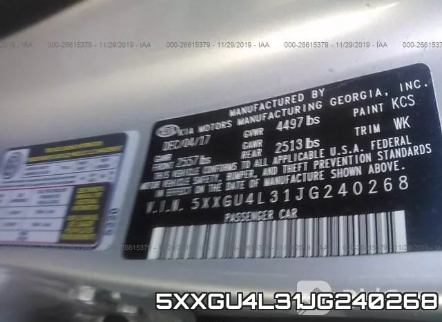 5XXGU4L31JG240268 фото 8
