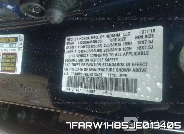7FARW1H85JE013405 фото 10