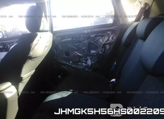 JHMGK5H56HS002209 фото 9