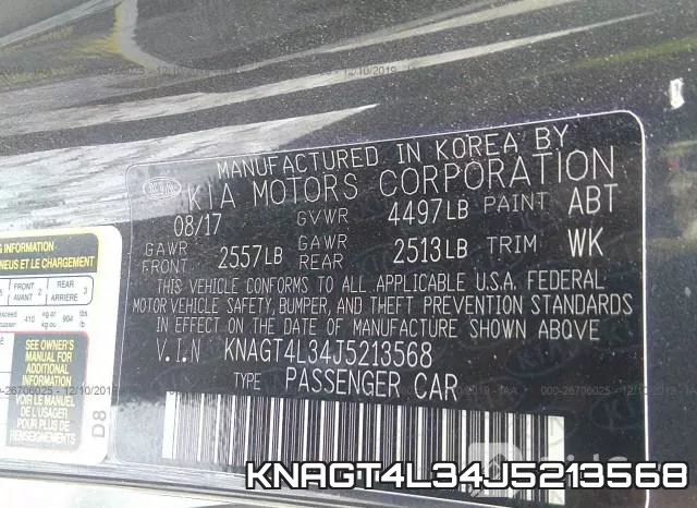 KNAGT4L34J5213568 фото 10