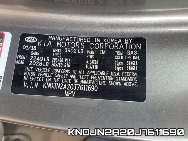 KNDJN2A20J7611690 фото 2
