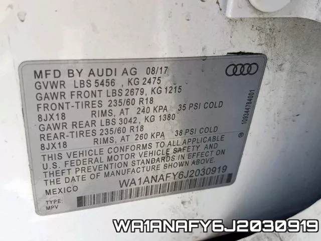 WA1ANAFY6J2030919 фото 2