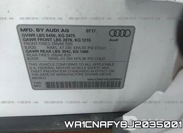 WA1CNAFY8J2035001 фото 9