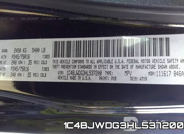1C4BJWDG3HL537200 фото 10
