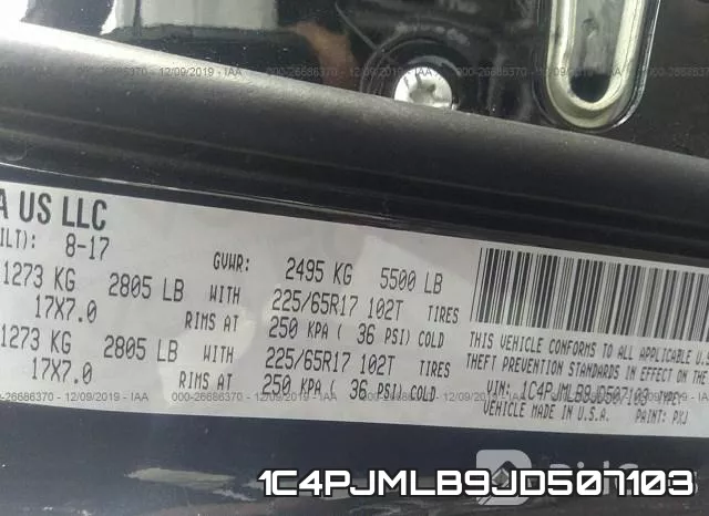 1C4PJMLB9JD507103 фото 10