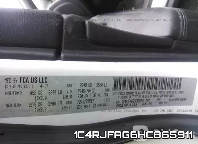 1C4RJFAG6HC865911 фото 9