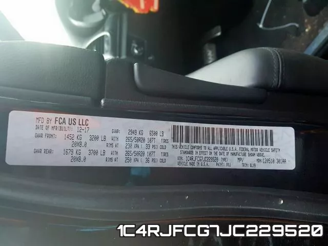 1C4RJFCG7JC229520 фото 2