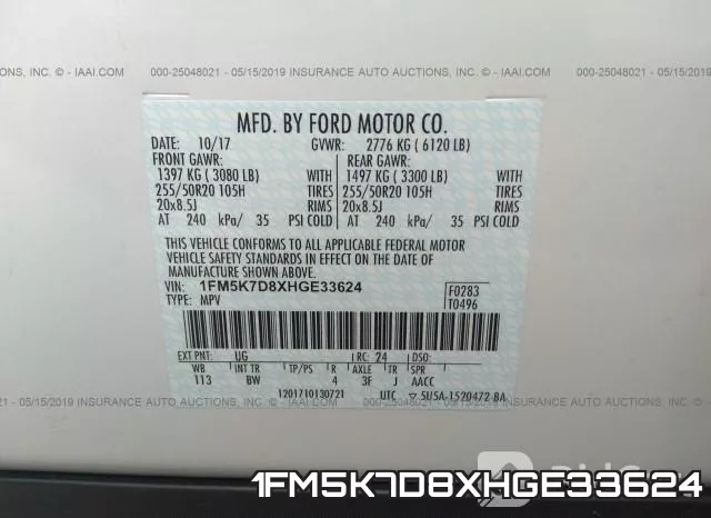 1FM5K7D8XHGE33624 фото 10
