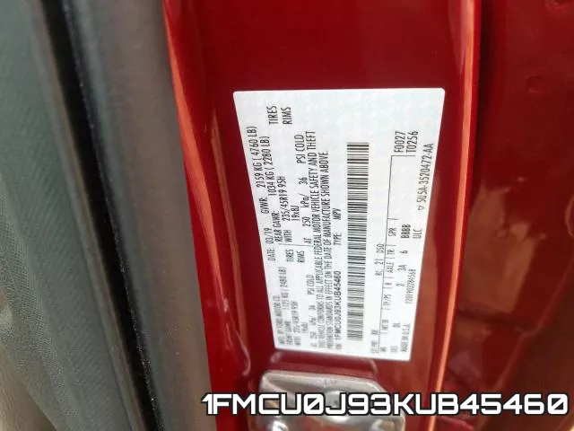 1FMCU0J93KUB45460 фото 2