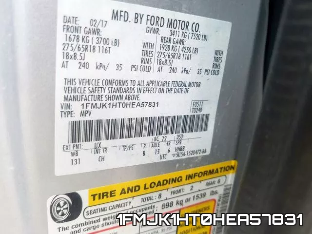 1FMJK1HT0HEA57831 фото 2