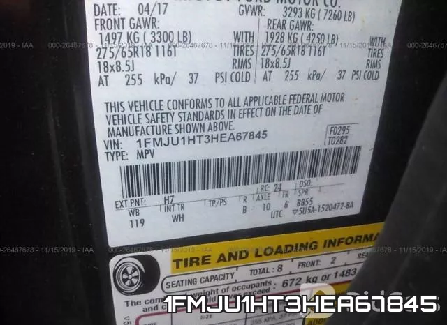 1FMJU1HT3HEA67845 фото 9