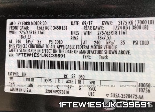 1FTEW1E51JKC39691 фото 9