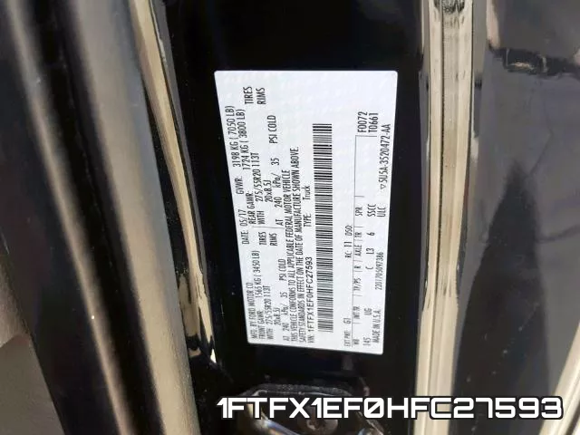 1FTFX1EF0HFC27593 фото 2