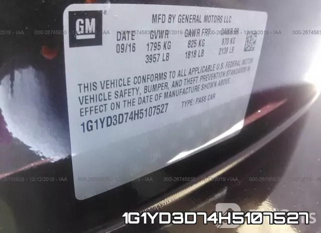1G1YD3D74H5107527 фото 8