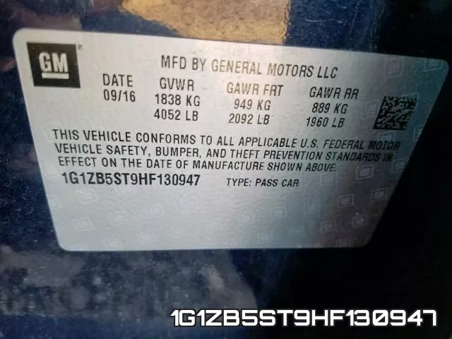1G1ZB5ST9HF130947 фото 2