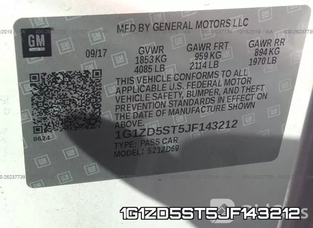1G1ZD5ST5JF143212 фото 10