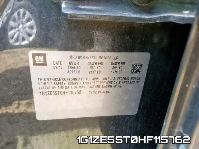 1G1ZE5ST0HF115762 фото 2