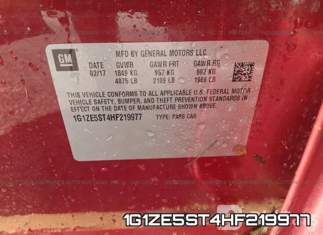 1G1ZE5ST4HF219977 фото 7