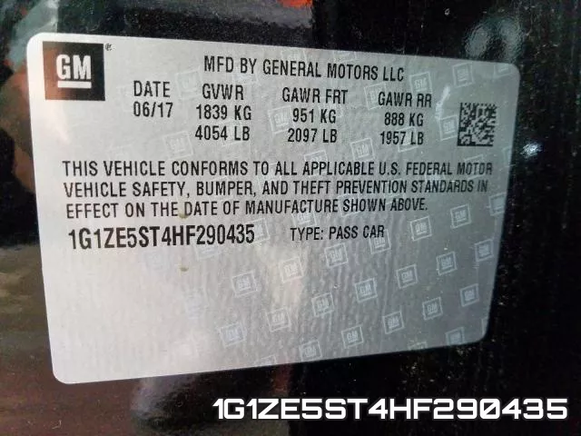 1G1ZE5ST4HF290435 фото 2