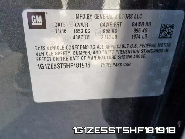 1G1ZE5ST5HF181918 фото 2