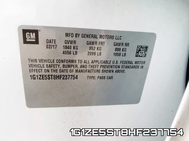 1G1ZE5ST8HF237754 фото 2