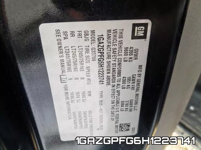 1GAZGPFG6H1223741 фото 2