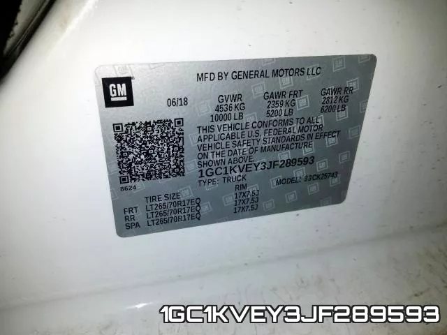 1GC1KVEY3JF289593 фото 2