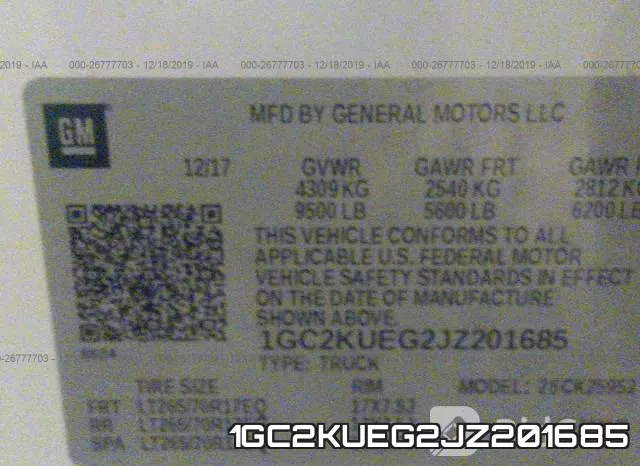 1GC2KUEG2JZ201685 фото 9