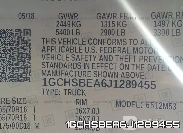 1GCHSBEA6J1289455 фото 10