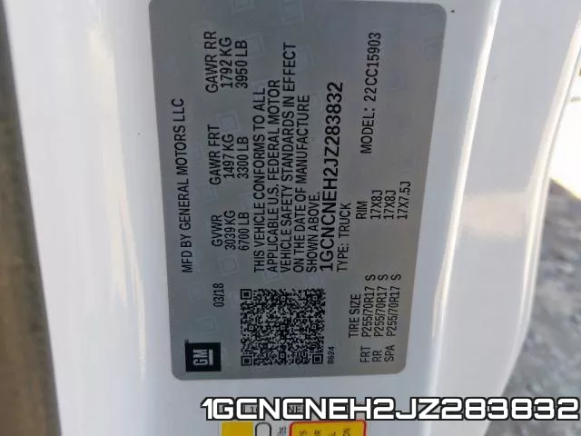 1GCNCNEH2JZ283832 фото 2