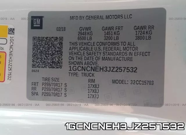 1GCNCNEH3JZ257532 фото 9