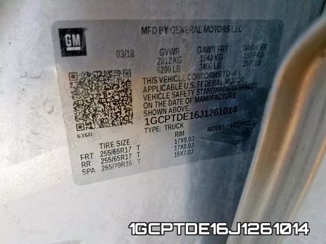 1GCPTDE16J1261014 фото 2