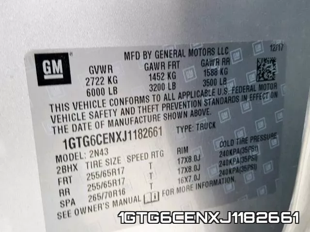 1GTG6CENXJ1182661 фото 2