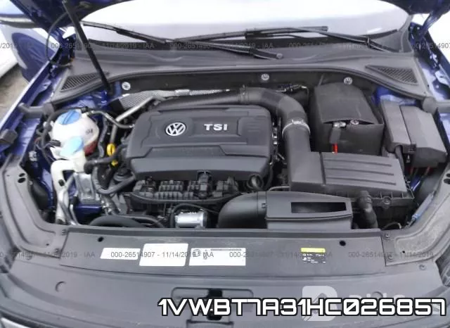 1VWBT7A31HC026857 фото 2