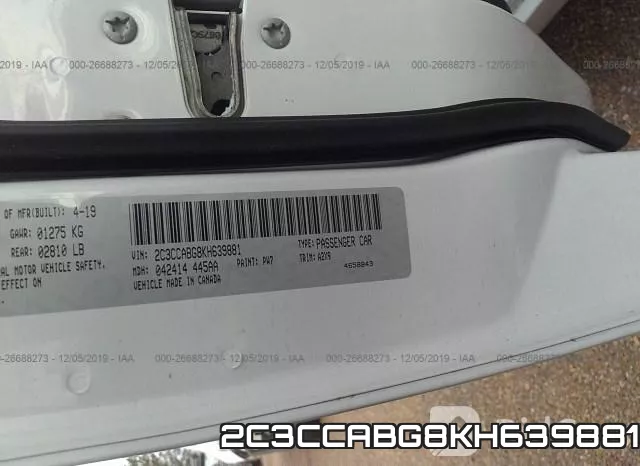 2C3CCABG8KH639881 фото 10