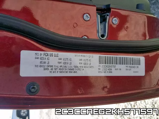 2C3CCAEG2KH577597 фото 2