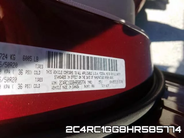 2C4RC1GG8HR585774 фото 2