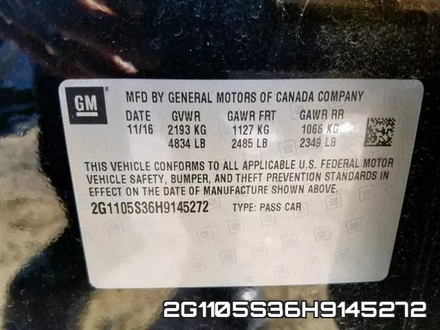 2G1105S36H9145272 фото 2
