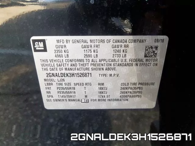 2GNALDEK3H1526871 фото 2