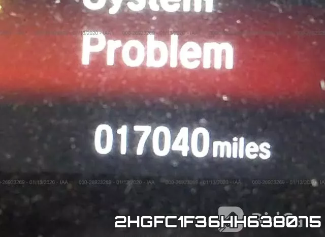 2HGFC1F36HH638075 фото 8