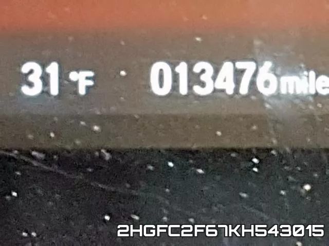 2HGFC2F67KH543015 фото 7