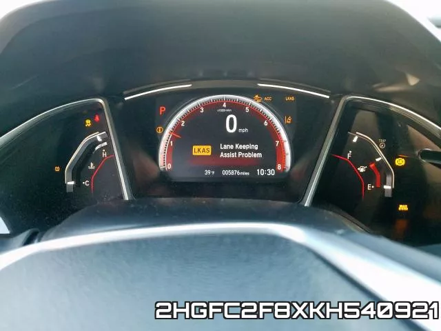 2HGFC2F8XKH540921 фото 9