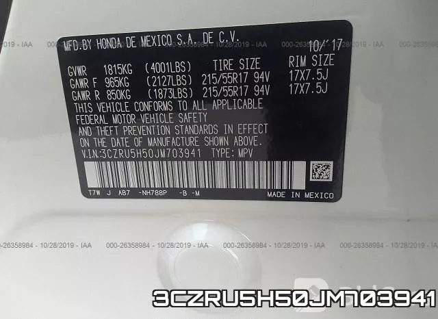 3CZRU5H50JM703941 фото 10