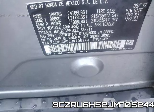 3CZRU6H52JM705244 фото 9