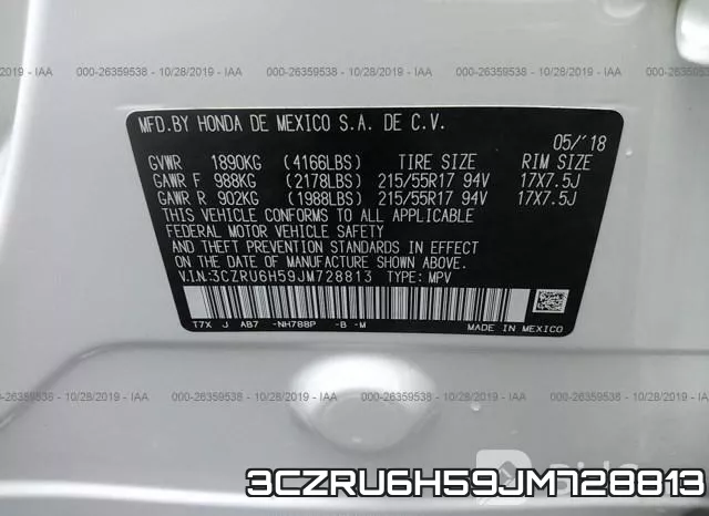 3CZRU6H59JM728813 фото 9