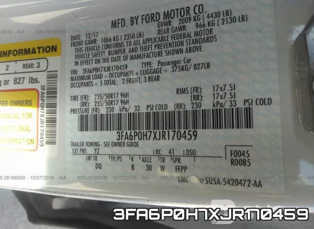 3FA6P0H7XJR170459 фото 9