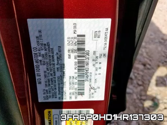3FA6P0HD1HR137303 фото 2